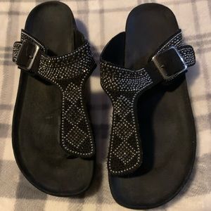 Claire Woman’s Jeweled Sandals (Suede)